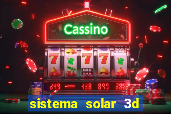 sistema solar 3d em movimento